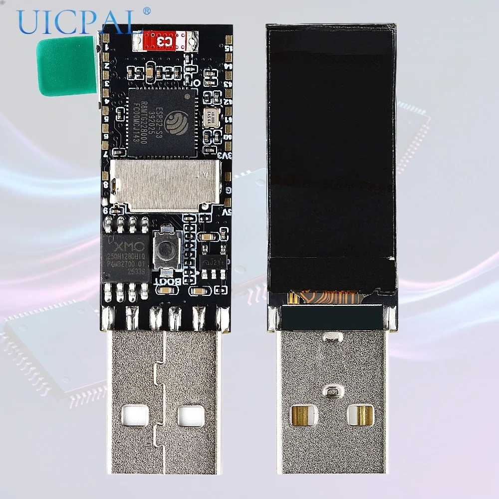 ESP32-S3 Entwicklungsboard Pocket-Dongle-S3 USB WLAN-Dongle 0,96 Zoll IPS LCD ST7735 Treiber 16M Flash 2,4GHz WiFi4 Bluetooth 5