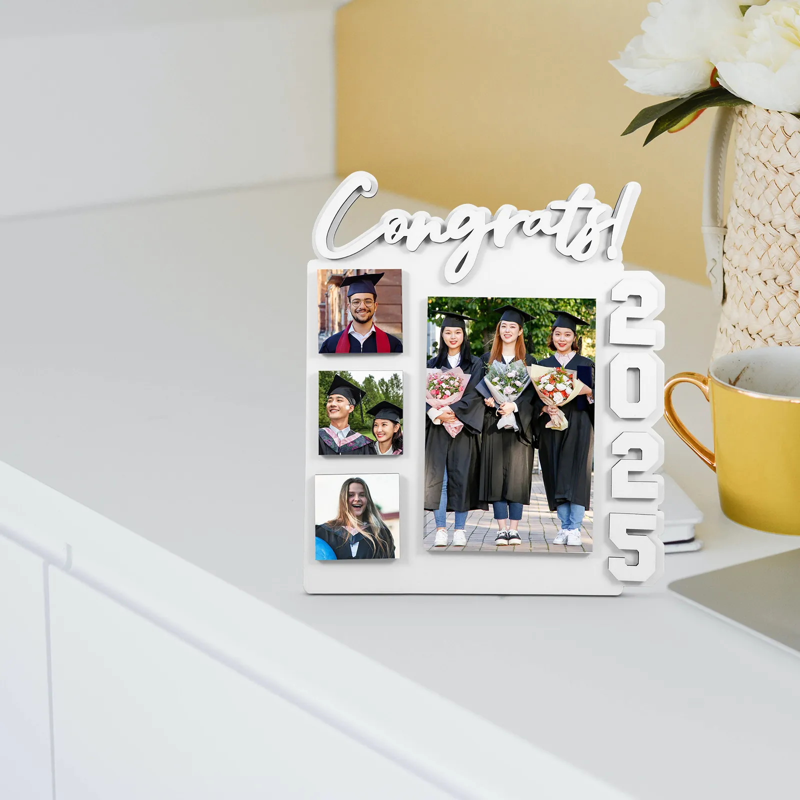 Sublimation Photo Frame 2025 Desktop Graduation Blank Mdf DIY Picture Frame for Memorable Party Decorations Souvenirs