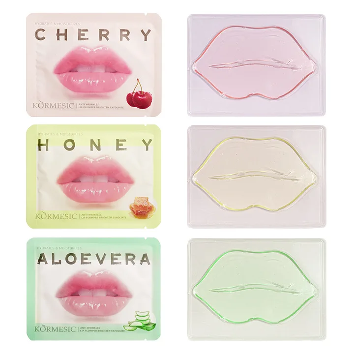 KORMESIC Watergeïnfuseerd Lip Masker Hydraterende Essentie Anti Aging Rimpel Gel Lippen Pad Patches Huidverzorging