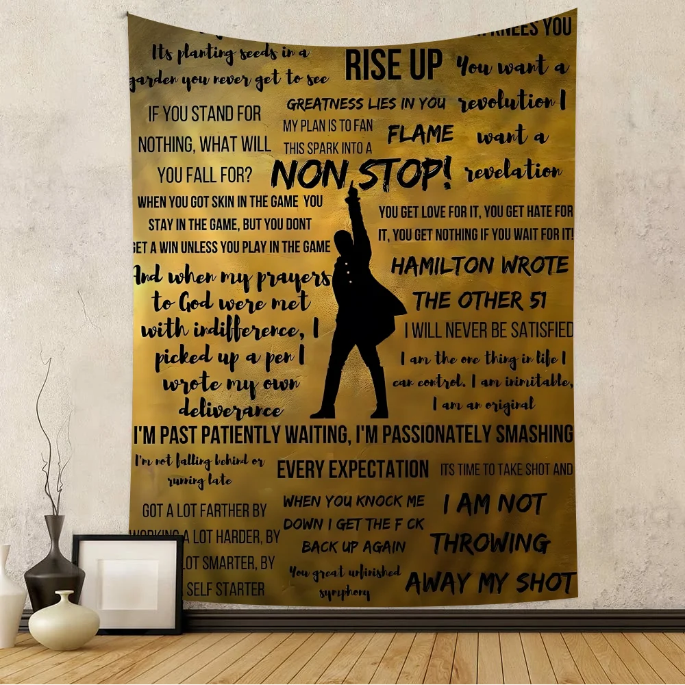 

American Musical Hamilton Vintage Hanging Bohemian Tapestry Bohemian Wall Tapestries Mandala Cheap Hippie Wall Hanging