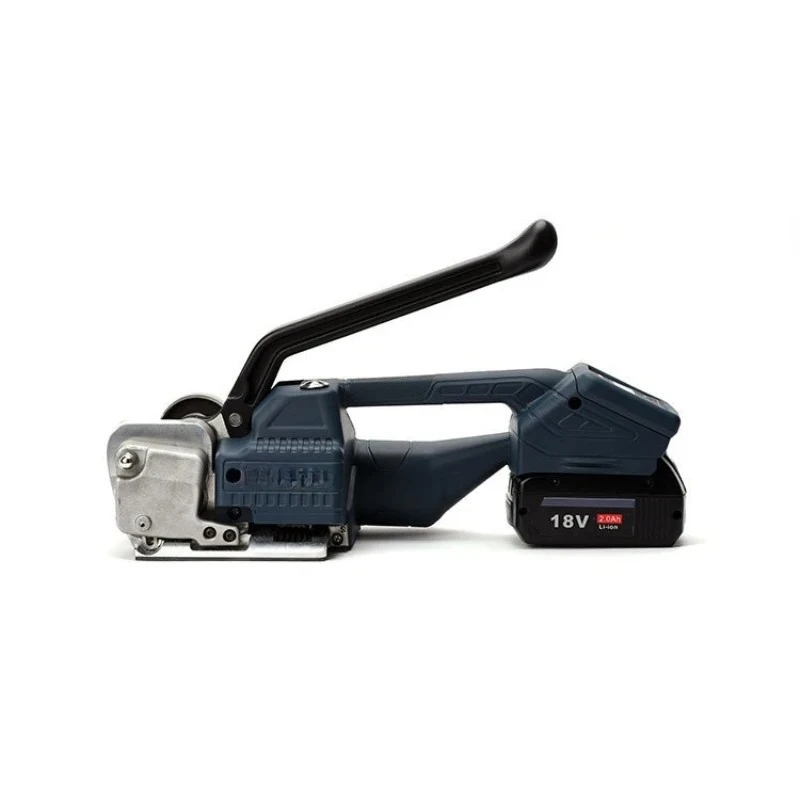 

Аккумуляторный стреппинг-инструмент для ПП/ПЭТ лент, натяжитель стальной ленты без пряжек, с термоплавким клеем V1, портативный электрический стреппинг-аппарат