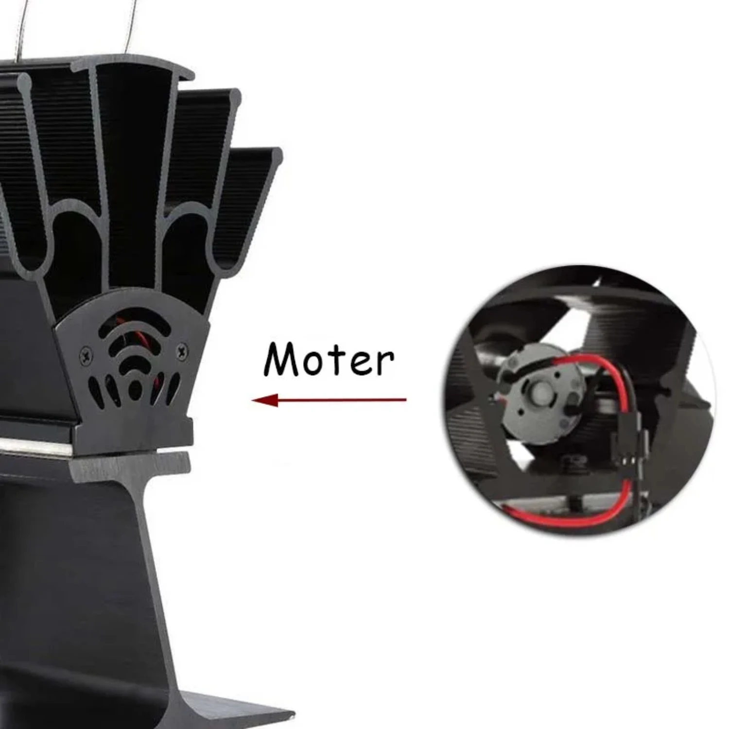 General Fireplace Fan Motor 1450RPM Heat Powered Stove Fan Motor  Power Generator Log Wood Burner Fireplace Replacement