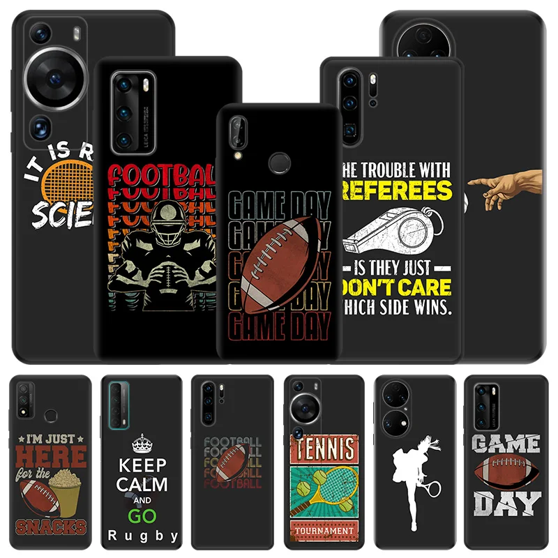 Phone Case For Motorola G200 One Fusion G30 G31 Huawei P20 P30 P40 P-Smart iphone6 God Play Tennis Rugby Matte Soft Cover