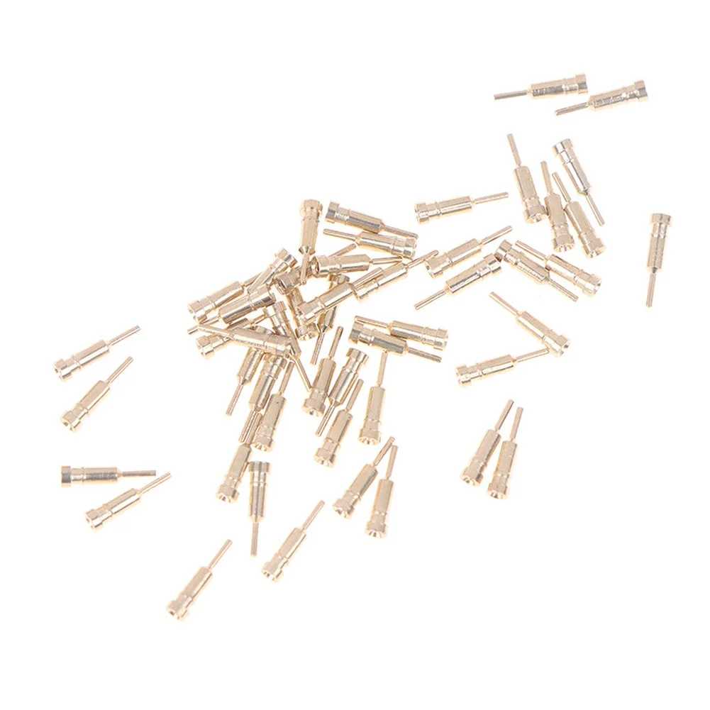 50pcs Gold Plated Brass Female Pin Socket For IN-14 QS18-12 Fluorescent Glow Tube Clock Electronic Component