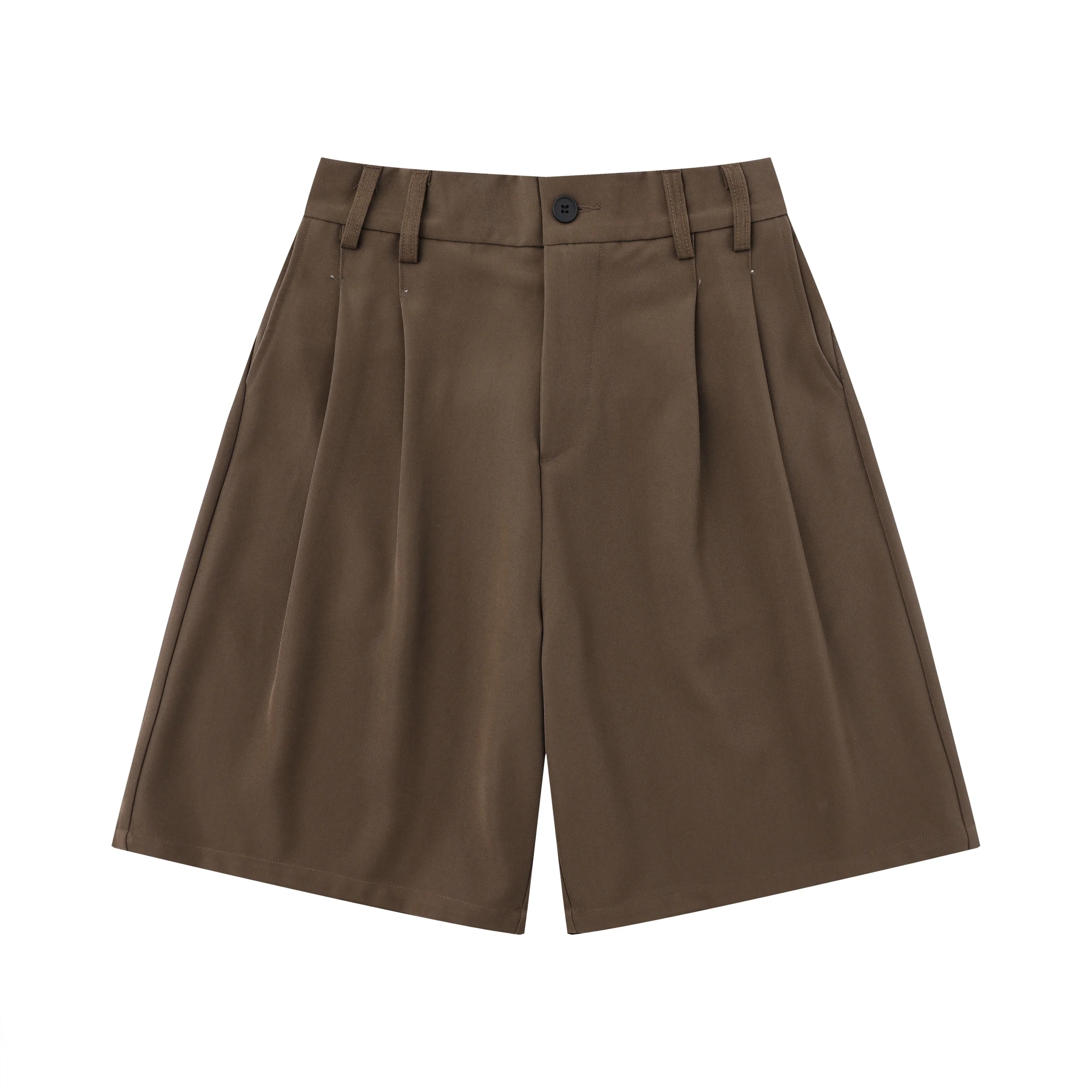 HTTAOSUP Retro Japanese Style Five-Point Men's Casual Pants Thin Summer Loose Shorts Versatile Polyester Leisure Trousers