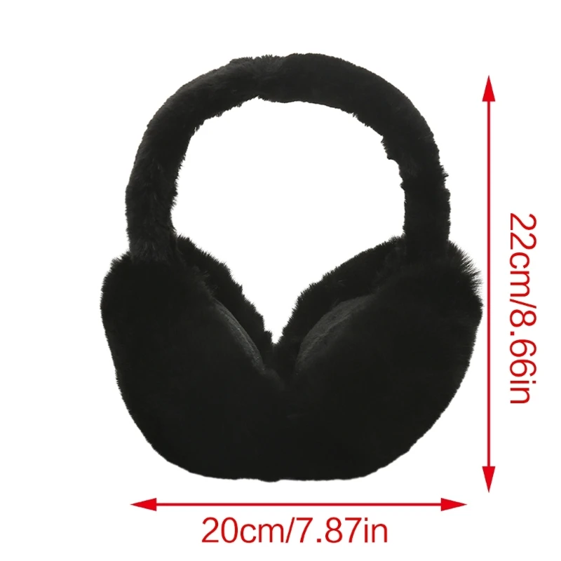 ผู้หญิง Plush Ear Muffs สำหรับเล่นสกีสภาพอากาศหนาวเย็นเดินป่าป้องกันหู Warm Ear Muff Dropship