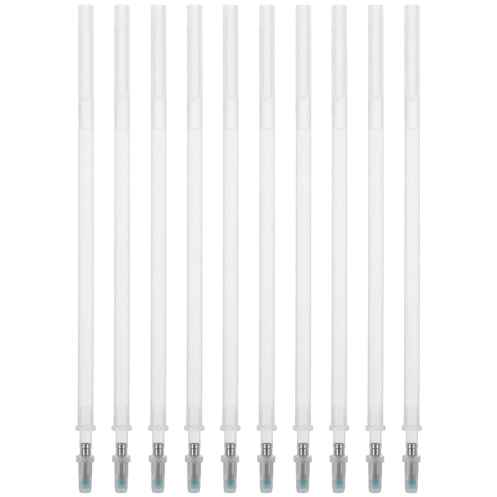 10 Pcs Highlighter Refill Blue Pens Ballpoint Black Beadable Notes Beaded Refills Plastic Shoe Factory