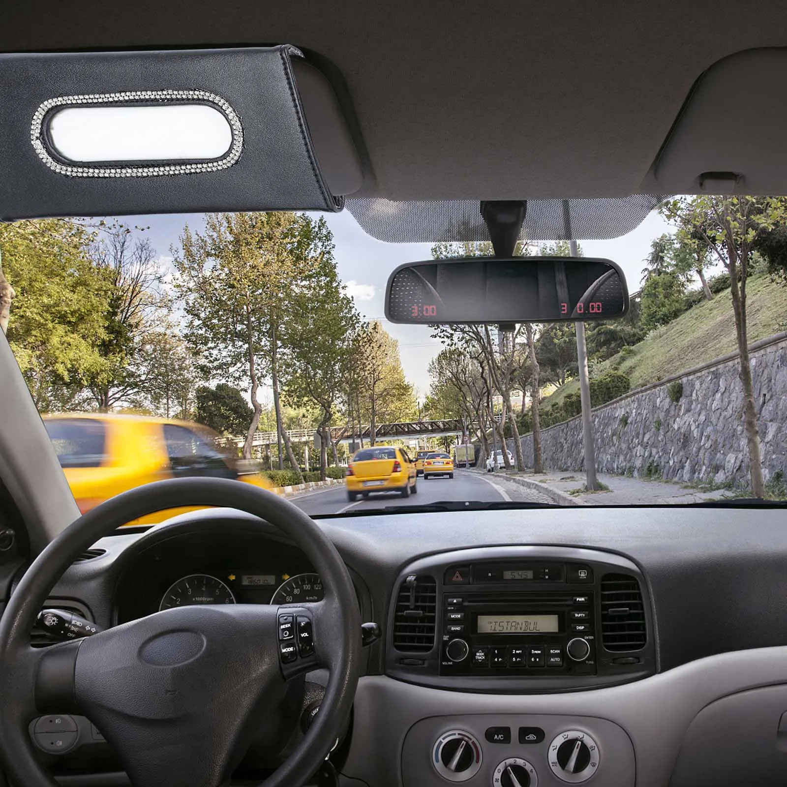 

Car Tissue Box Sun Visor Napkin Holder Holders Storage Case Creative Elegant Tissues for Interior Accessories