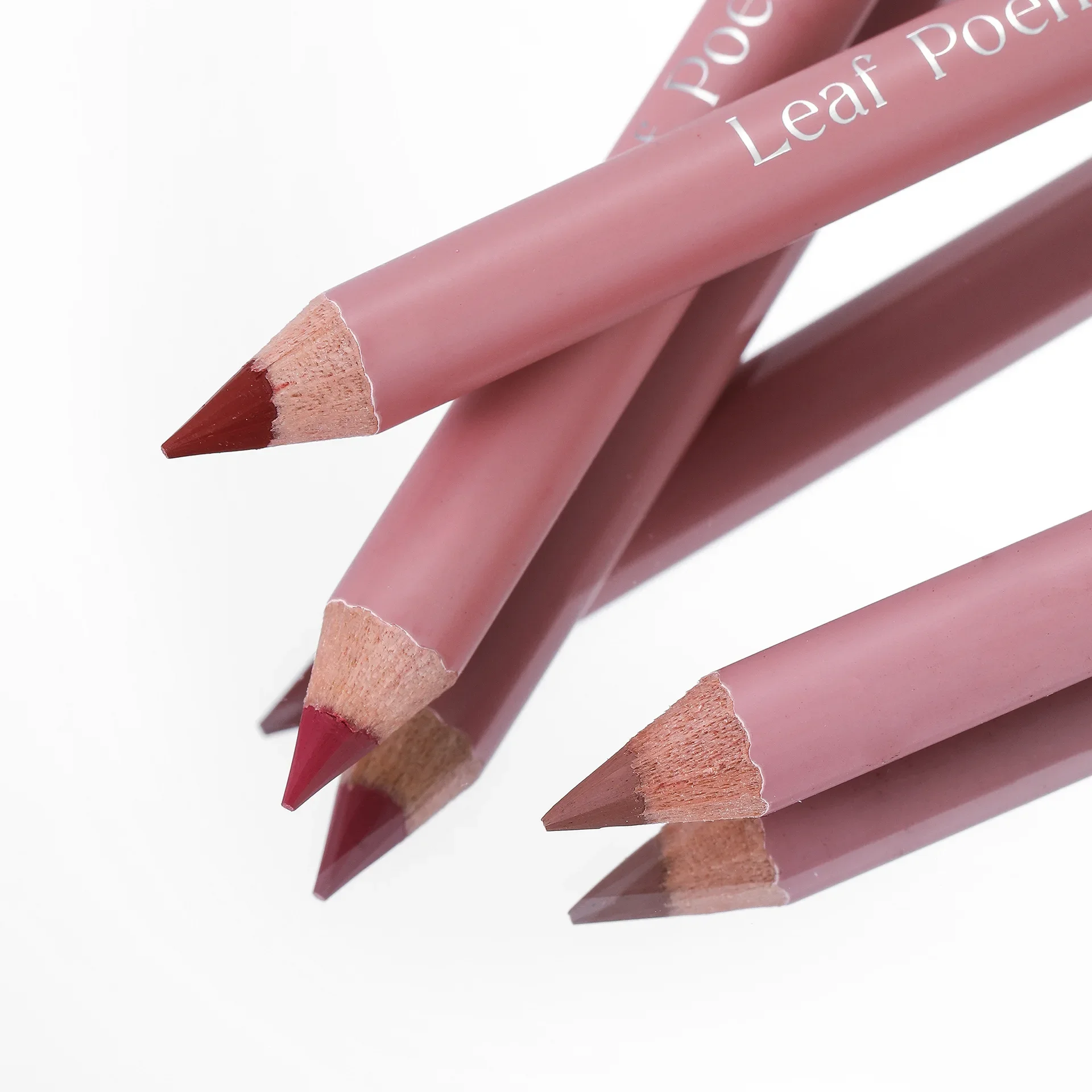 12 สี Matte Lipliner ดินสอกันน้ํา Plumping Stain ลิปสติก Natural Nude Pink Lip Liner Pro Outline Lips Contour แต่งหน้า