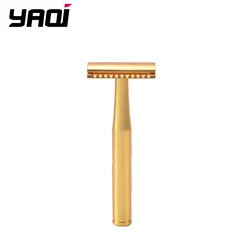 YAQI Midas 3pcs Matte Golden Color Mens Safety Razor