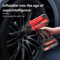 2000mAh x3 Handheld Tire Inflator Pump with Battery 150PSI Cordless Digital Car Air Compressor Portable Compressor for Car Motor