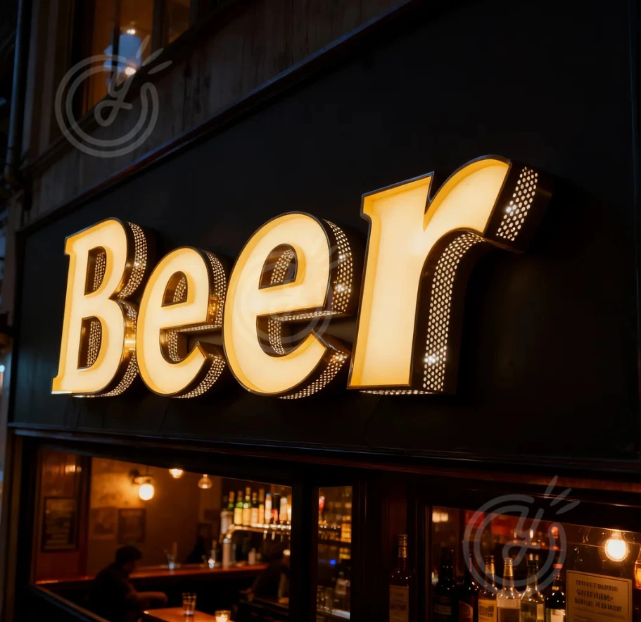 Logo Sign Signage Business English Letters to Wall Custom Neon Led Metal Light Signs Acrylic Letter Home Garage 3d Label Lights