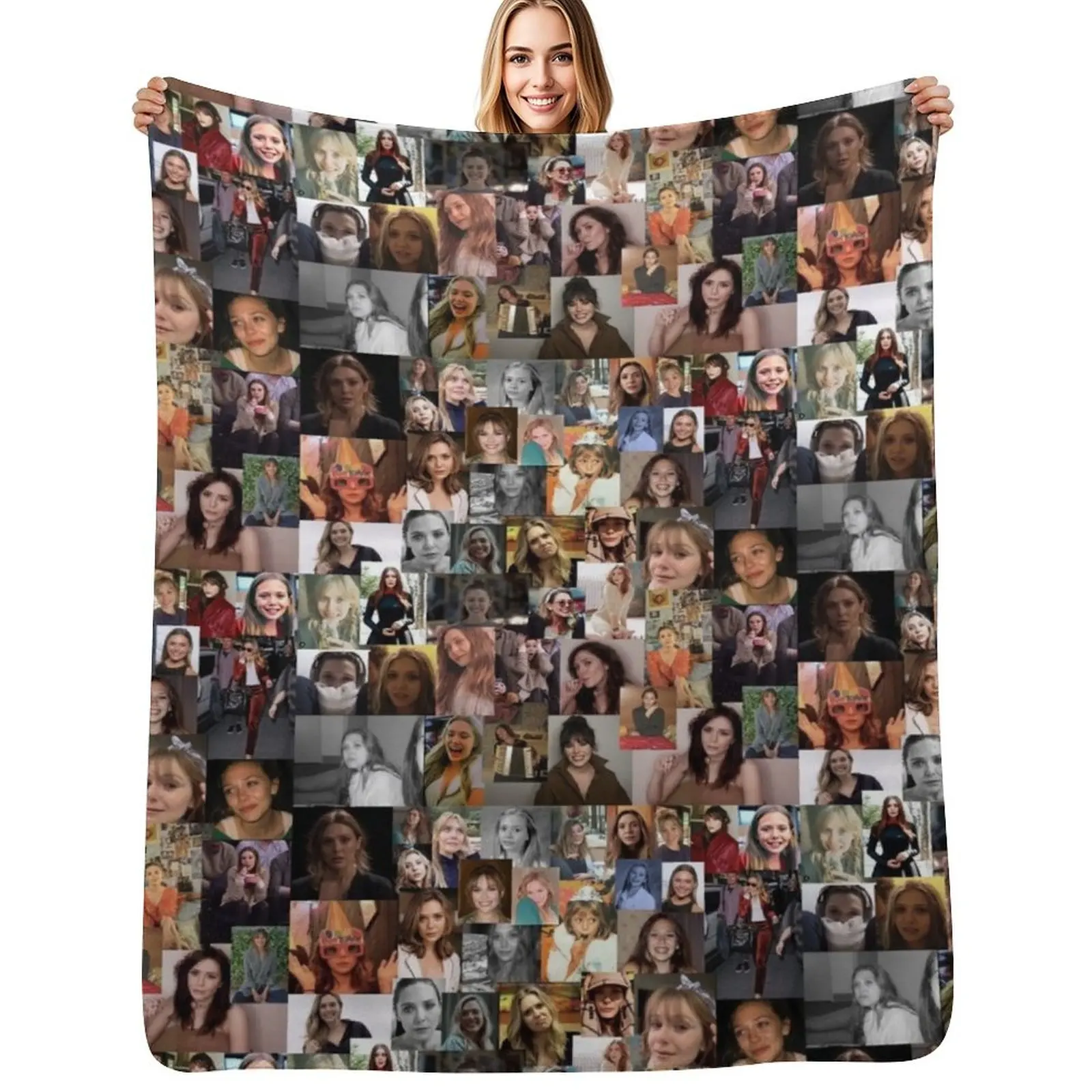 

Elizabeth Olsen Throw Blanket Cozy Microfiber Throw Blanket for Home Bedroom