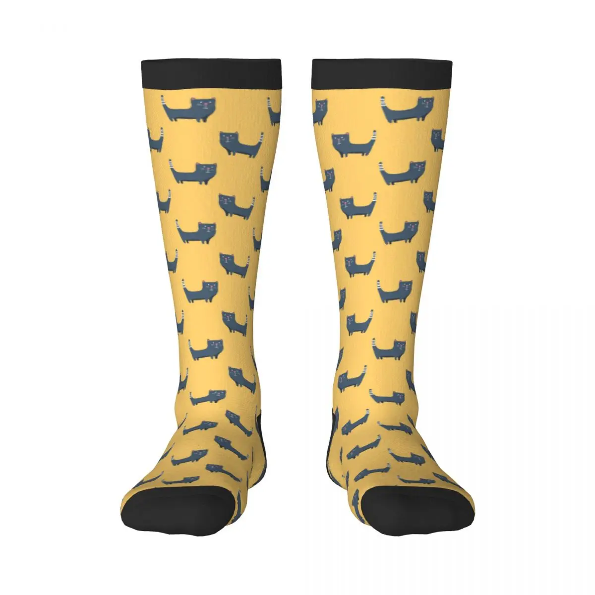 

Чулки, забавные осенние повседневные теплые носки, мягкие зимние гольфы с милыми мультяшными кошками