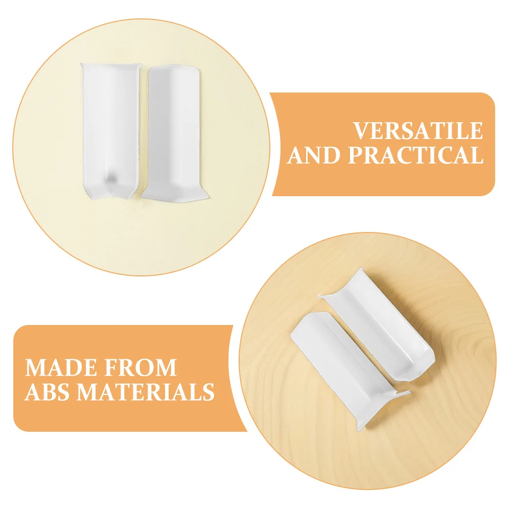 2 قطعة واقيات زوايا الزاوية اليمنى سميكة ABS جدار حماة للأثاث حافة السلامة اللوح يغطي داخلي في الهواء الطلق #4