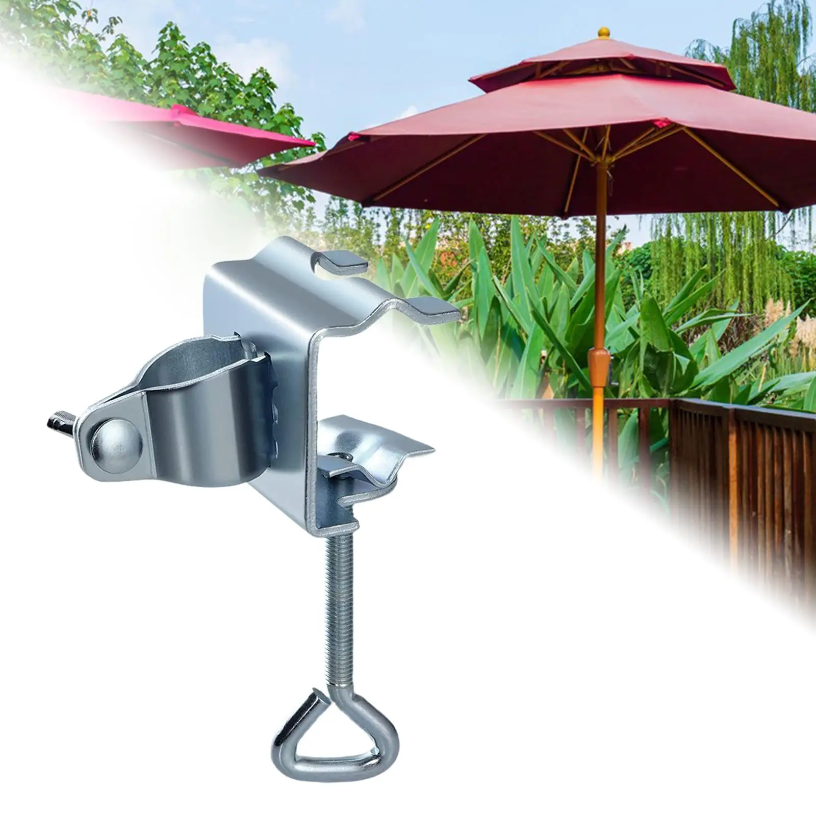 

Umbrella Bracket Clip Sun Protection Sturdy Patio Umbrella Clamp Sun Umbrella Clamp Holder for Porch Outdoor Deck Fences Camping