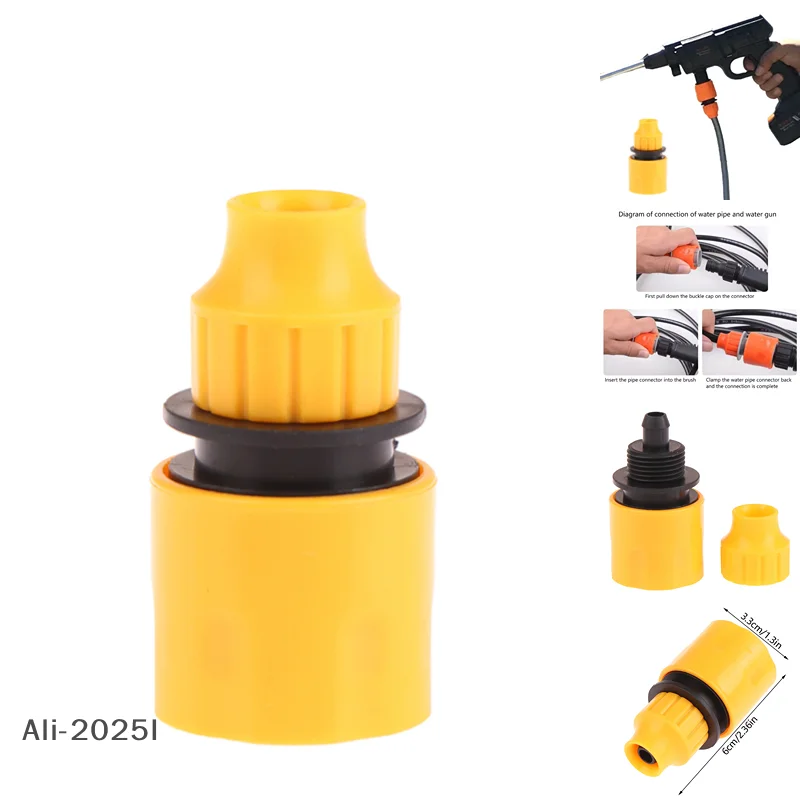 

3/8" One-Way Quick Connector Hose Quick Connectors Garden Water Tap Irrigation Drip Irrigation Quick Coupling Gardening Tools