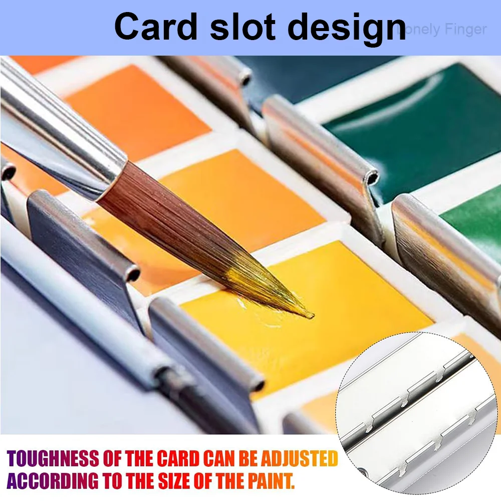 Пустая акварельная краска, дорожная жестяная палитра с 28/52 кастрюлями для DIY акварельных масел или акриловой живописи, художественного рисования