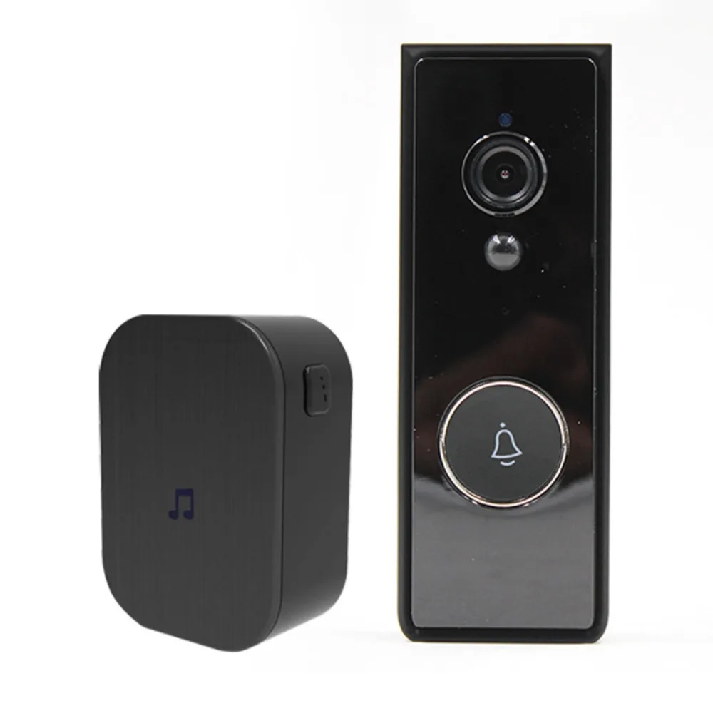 Tuya Smart Life Intelligent Visual Doorbell Night Vision with PIR Mobile Phone Remote Control Wifi Monitor Door Bell with Camera