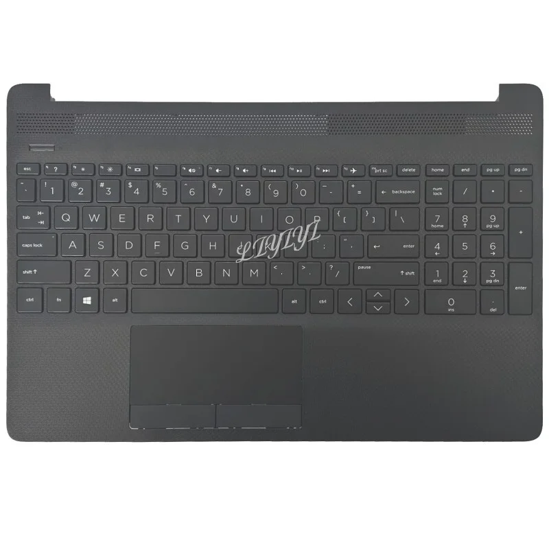 New For HP 15-DW 15S-DY 15S-DU TPN-C139 Upper Palmrest Case No Backlit Keyboard L94460-001 M31100-001 AP2H8000E00, AP2H8000541