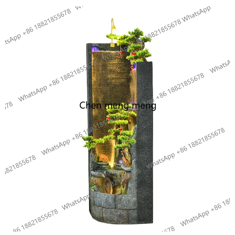 

New Chinese rockery flowing water fountain floor ornament corner decoration ornament office water feature