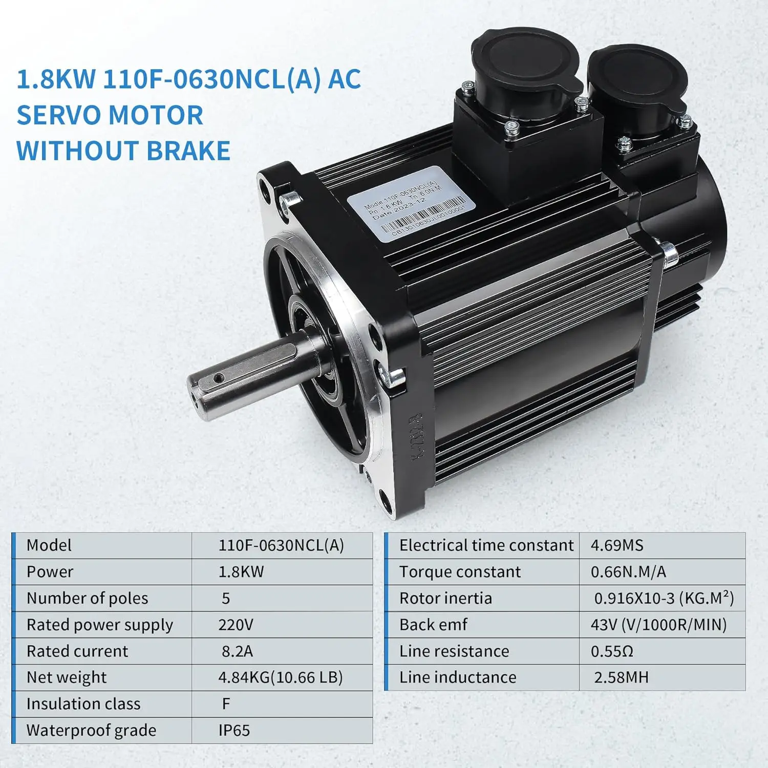 Imagem -04 - Jogo do Motorista do Servo Motor da ca Sistema do Controlador Servo Cnc Codificador 17-bit 220v 1800w 5.73nm 1.8kw 3000rpm