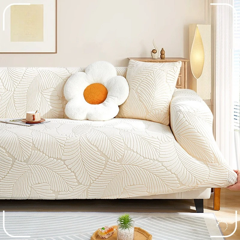 New One-piece Jacquard Velvet Fully Covered Sofa Cover All-season Cat Scratch-resistant Sofa Cover
