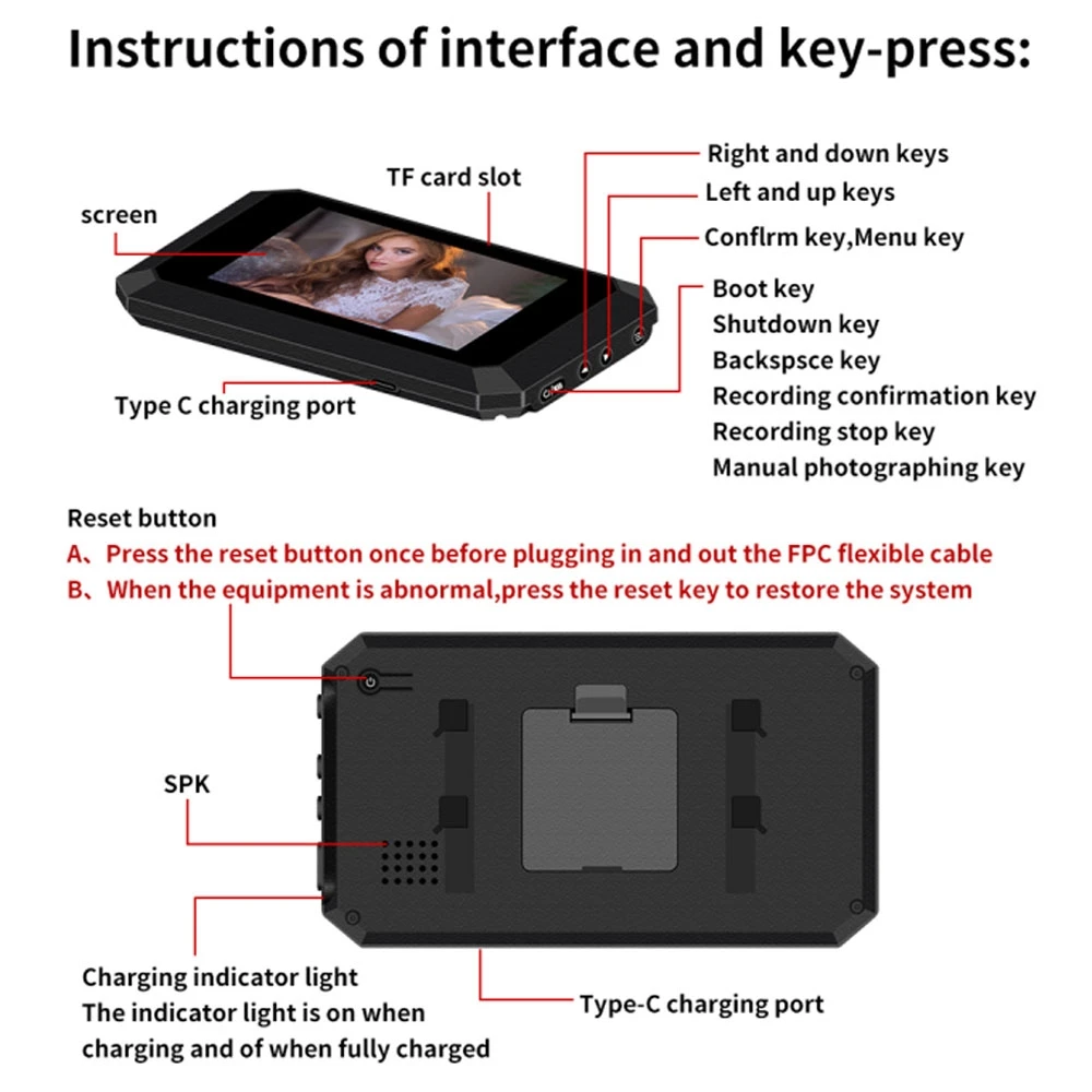 Smart Digital Peephole Door Viewer Camera 3.97 Inch IR Night Vision HD 1080P Mini Digital Magic Door Eye Ring Door Bell Camera