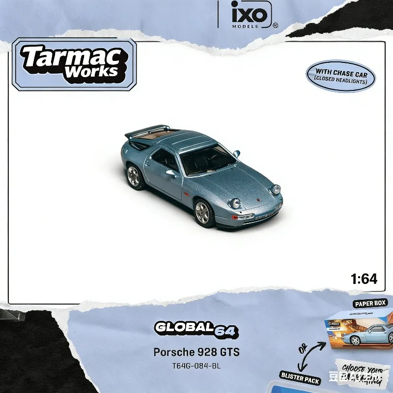 TW 1:64 928 GTS Modelo de Coche de Aleación Fundida a Presión, Artículo de Decoración de Colección de Juguetes para Niños, Regalo Navideño.