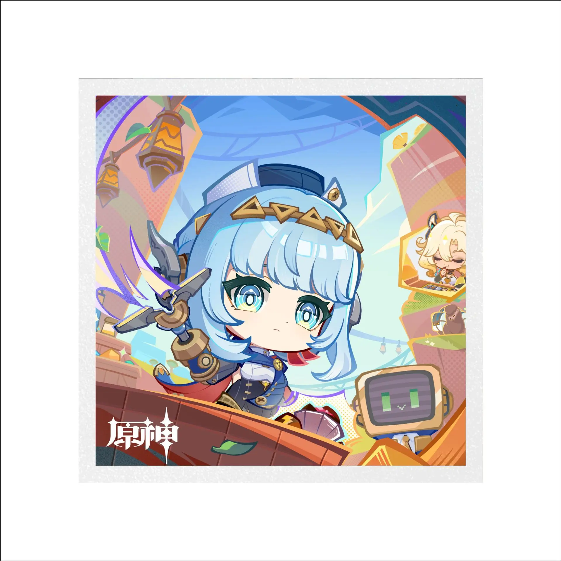 ملحقات Genshin Impact Ineffa - بطاقة قائمة، شارة، ورق ملون من الأكريليك ساندويتش، زخرفة مغناطيس الثلاجة - هدية محلية الصنع