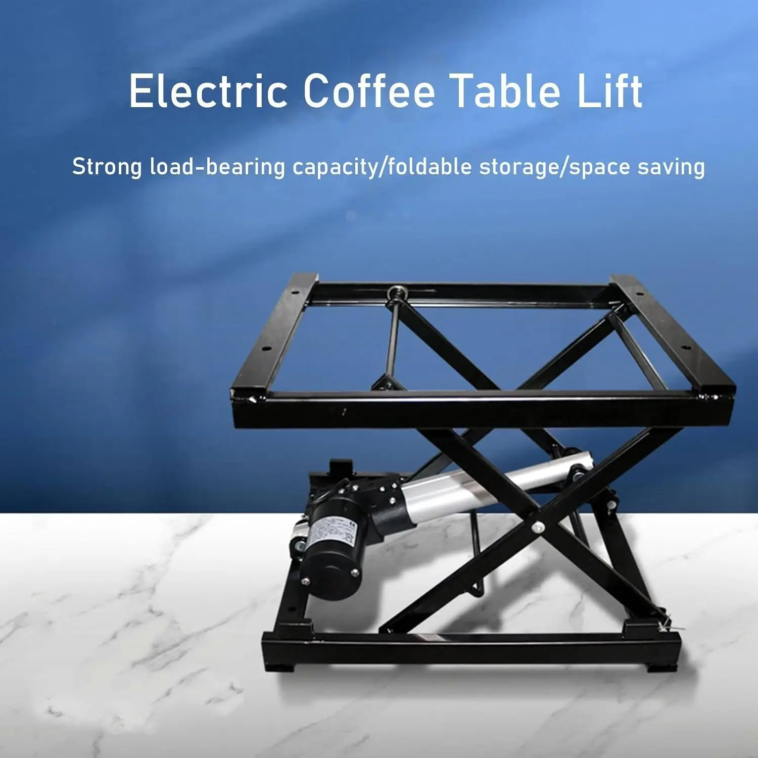 Electric Scissor Lift Table 50kg Load, Height Adjustable Electric Lifting Platform, Coffee Table Lift, Working, Customized