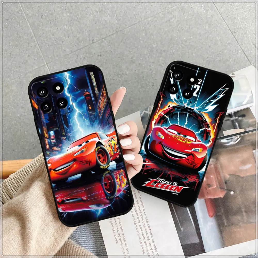 Disney Cars Lightning McQueen 95 Case For Xiaomi 14C 13C 12 12C 10 10C 9 9C 9A 9T 8 8A 7A A2Plus A1 K60Ultra K40Pro Black Cover