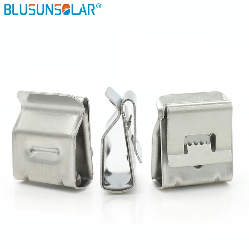 1000 Pec Stainless Steel Solar Cable Clips Cable Clamp for 4mm2 6mm2 Cables 12awg 10WAG PV Solar Cable Wire