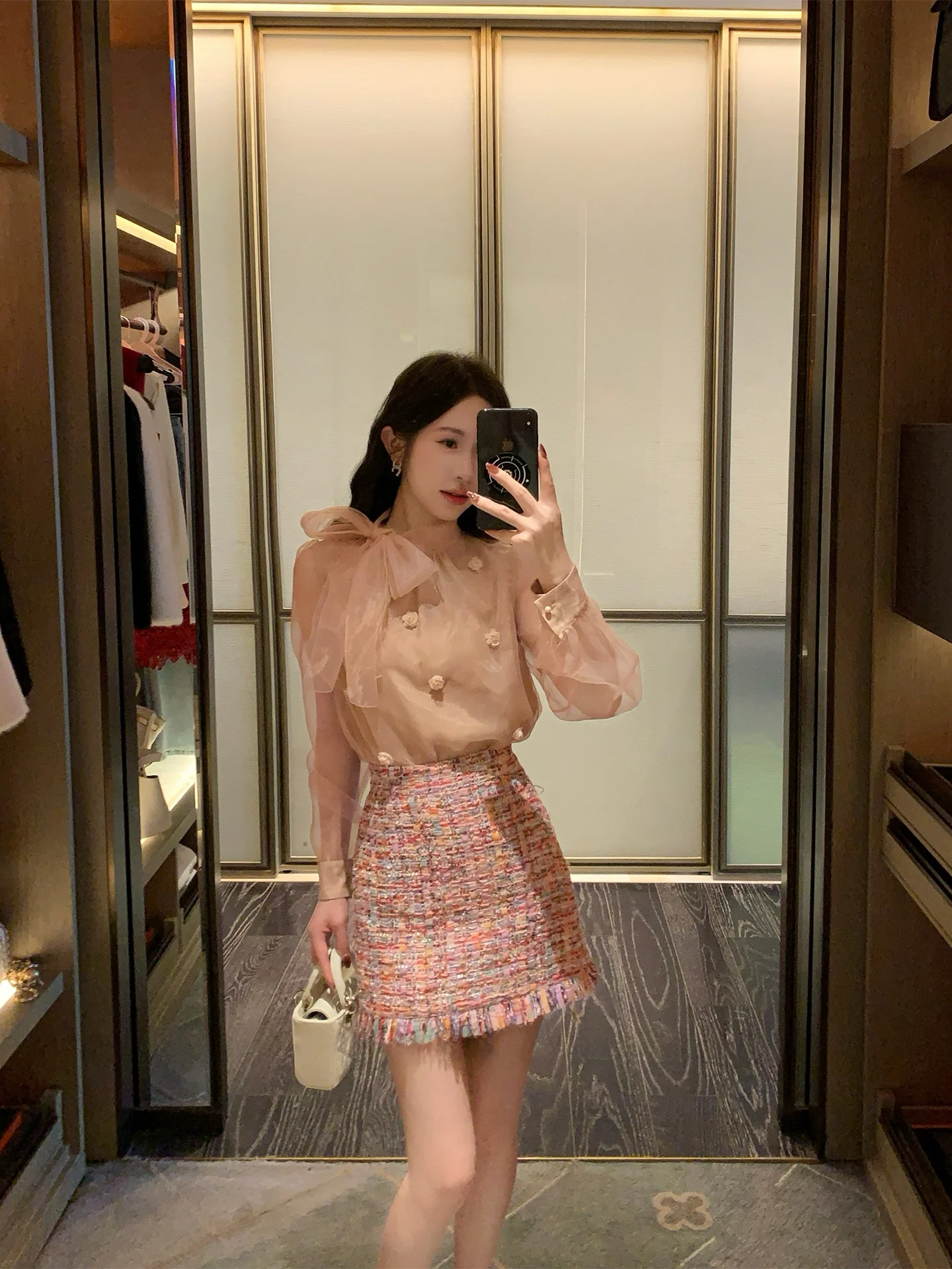 

Розовая женская нижняя рубашка ручной работы, прямого кроя, из полиэфирного волокна, с длинным рукавом, дышащая, весенний дизайн