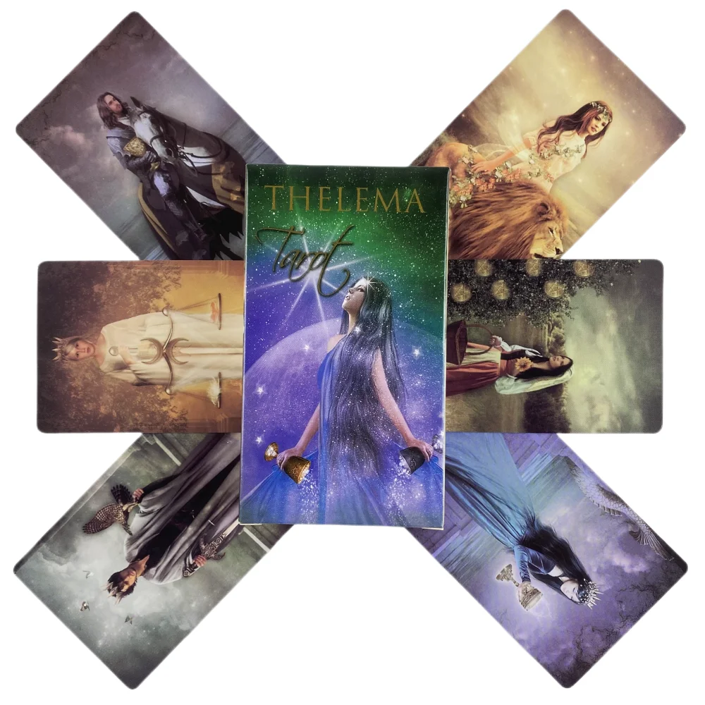 

78 карт Thelema Tarot Oracle карты для гадания судьбы настольная игра Таро и различные варианты Таро P