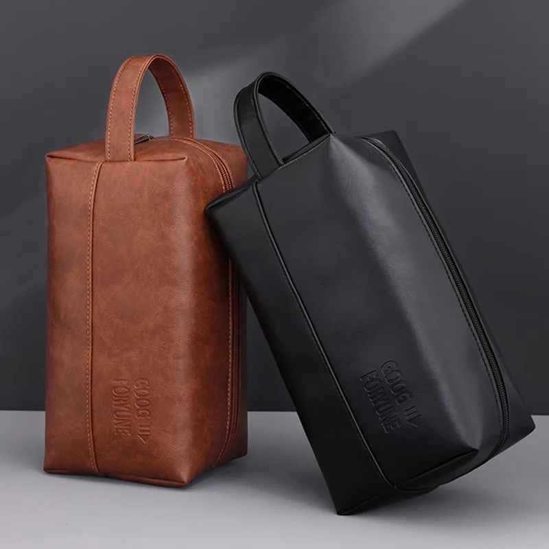 Кожаная сумка для туалетных принадлежностей для мужчин и женщин Dopp Kit Мужская подвесная сумка для туалетных принадлежностей Дорожная косметичка для путешествий Большая косметичка