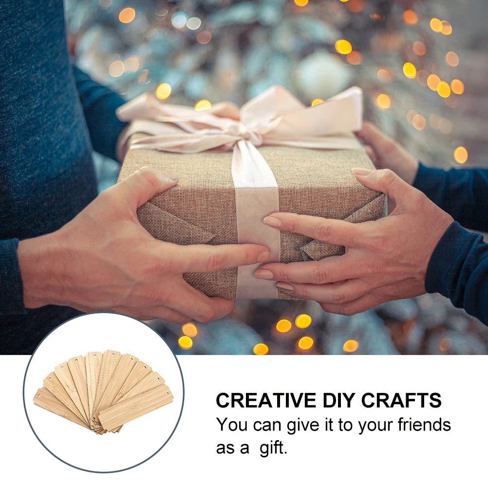

20pcs Diy Unfinished Wooden Tags Creative Blank For Students Writers Craft Making Bookmarks Wood Craft Bookmarks Exquisite