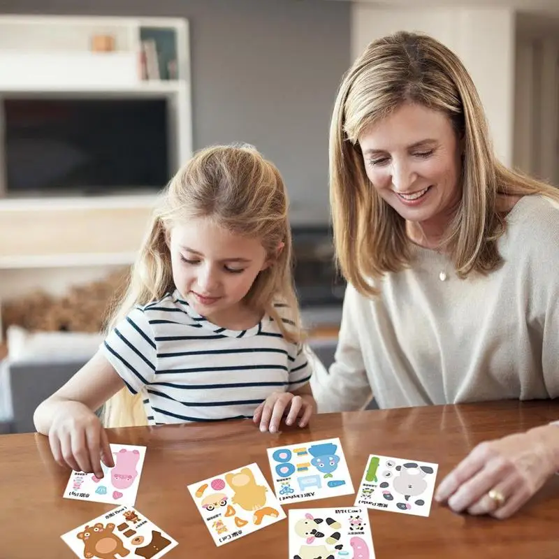 Autocollants éducatifs 3D amusants pour enfants, faveurs de fête, attro de motivation, autocollants uniques pour les fêtes, artisanat et chambres d'irritation