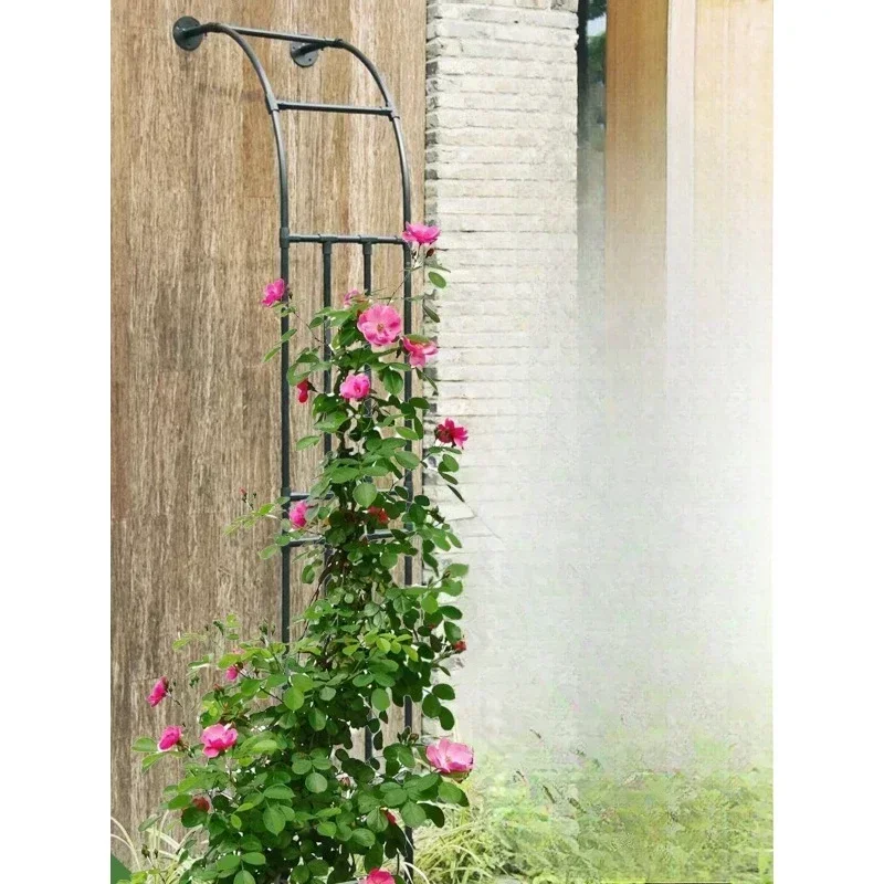 

Gardening Half Arch Flower Stand Rose Climbing Vine Stand, Garden Villa Grape Shelf, Half Arch Flower Stand Against the Wall