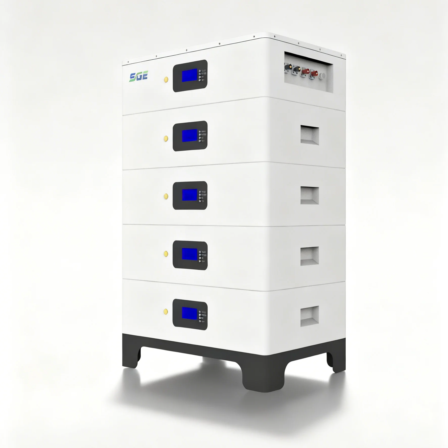 10000 Cycle Scalable 20KWH Solar Battery, LiFePO4 Home Office Off Grid Energy Storage System