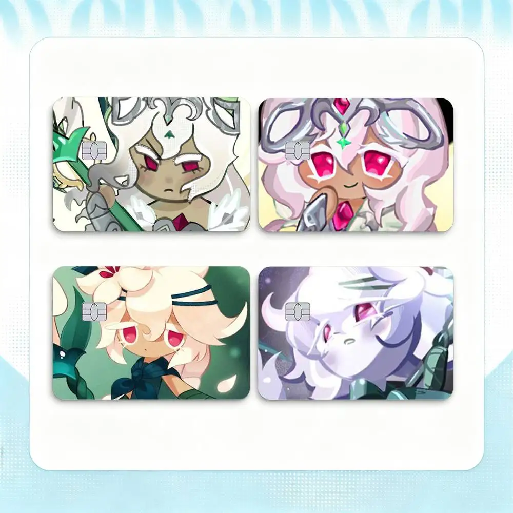 White Lily Cookie Run Kingdom  Credit Card HD Stickers Game Card Decal Small Chip Waterproof Sticker Gift