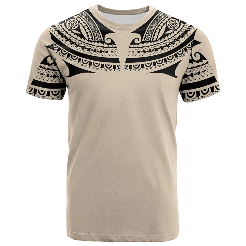 3D New Zealand Polynesian Maori Rugby Ball Print T Shirt Sports Fitness Quick Dry T-shirts For Men Fashion Hawaiian Gym Tops Tee