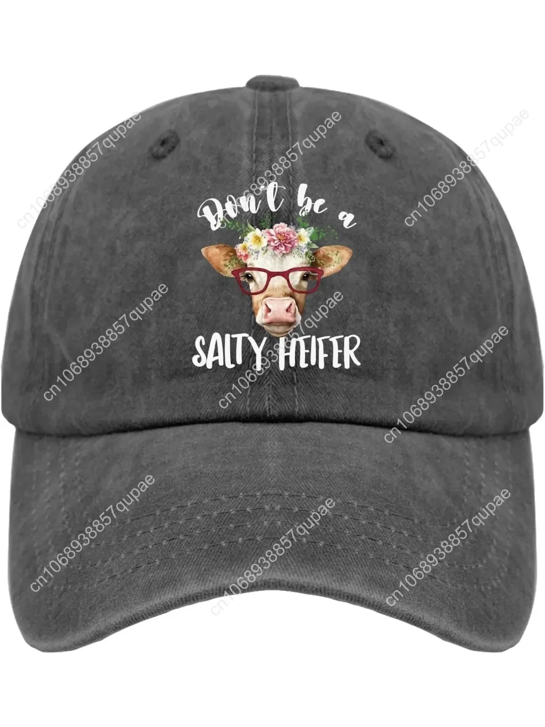 

Don't be a salty heifer hat running hats for women Pigment Black mens sun hat Gifts for Girlfriends Workout Hat