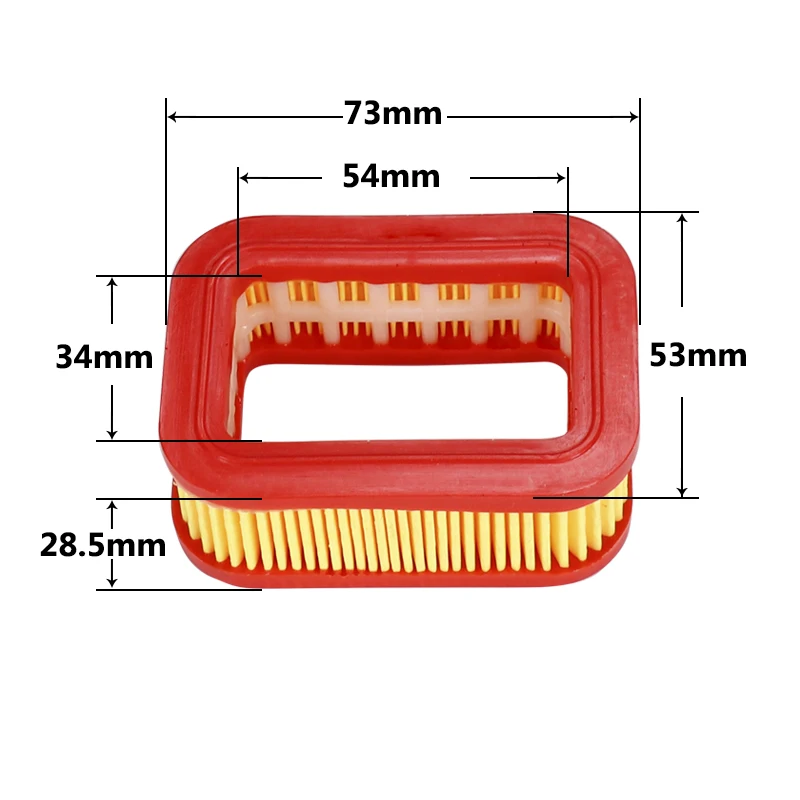 Set Filter Udara Kertas XCAN untuk 5200 5800 52 58CC Bagian Alat Berkebun Pengganti Filter Udara Kertas Gergaji Mesin
