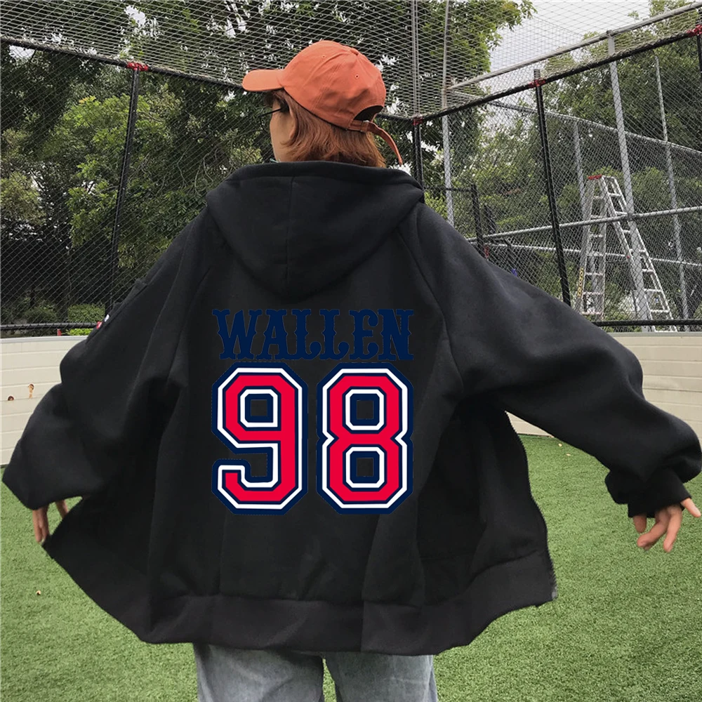 Wallen 98 Braves 2024 Fan 90S Hoodie Hot Jacket Zip Up Hoodie Sweatshirts Y2K Coat Gift Dropshipping