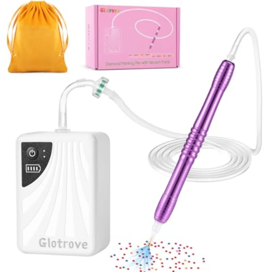 

Electric Diamond Painting Pen, Diamond Art Pens No Wax Needed, Accessories Tool Vacuum Drill Pen with Adjustable Suction Levels