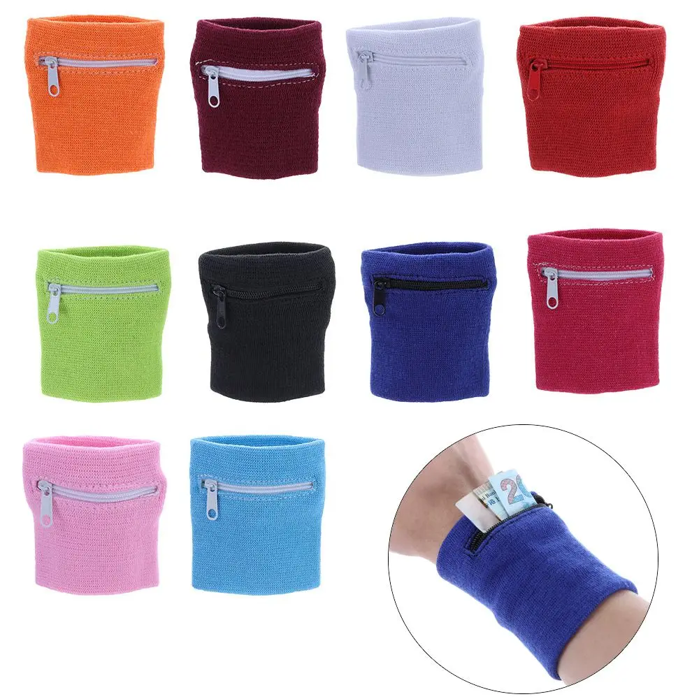 Running Gym Key Pocket Travel Running With Zipper Sports Wristband Sports Bag Wrist Purse Bag