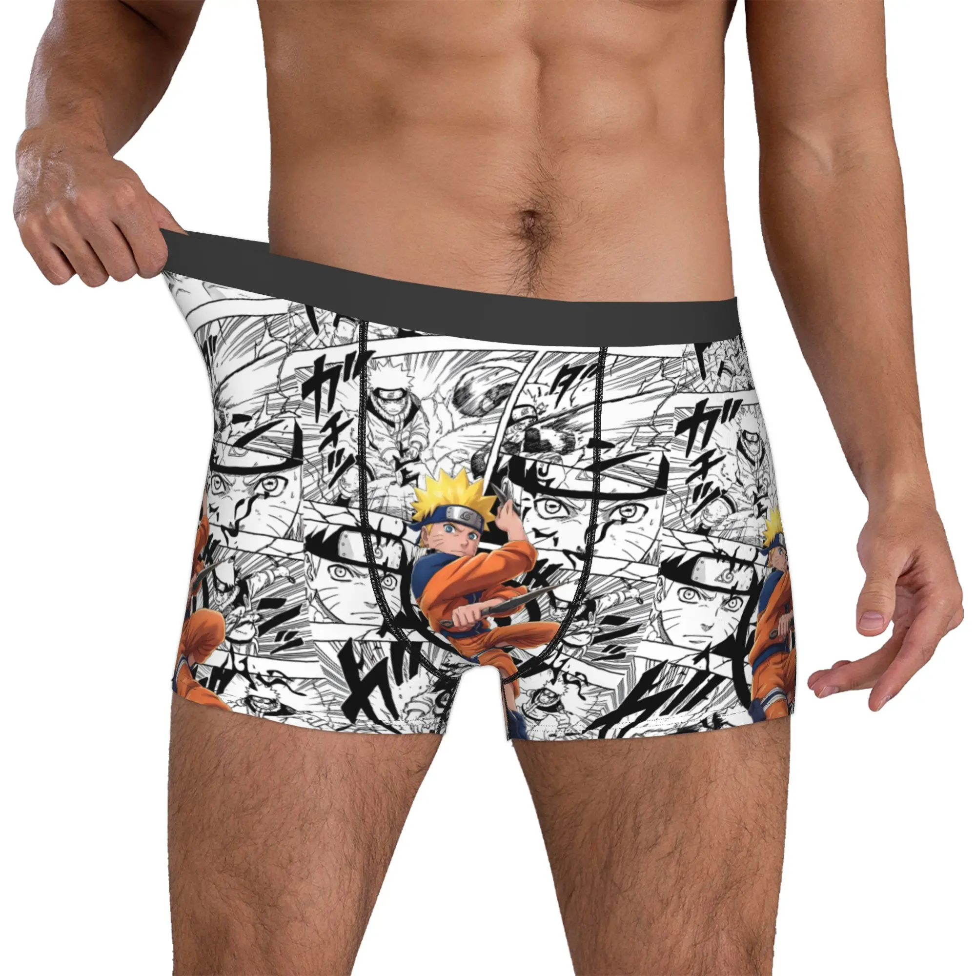 

Custom Uzumaki N-Narutoes Cartoon Boxers Shorts Men's Briefs Underwear Cool Underpants