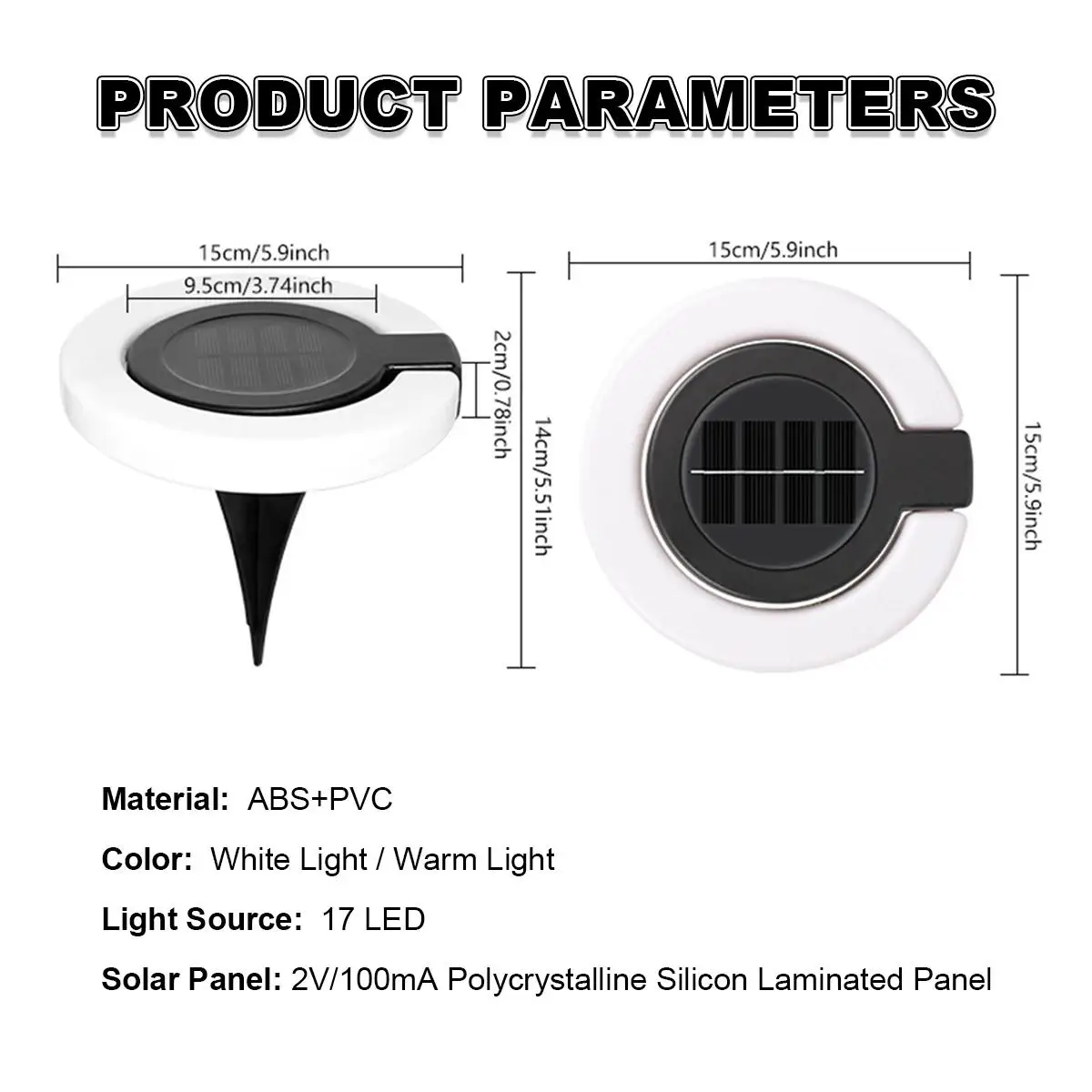 GEFENSILed Solar Waterproof Atmosphere Light Fence Lights Outdoor Powered Stairs Deck Lighting Foldable For Step Yard Ip65 Patio