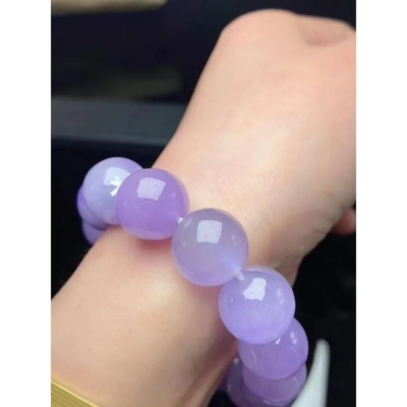 Gelang biji ketan es gelang violet pria dan wanita